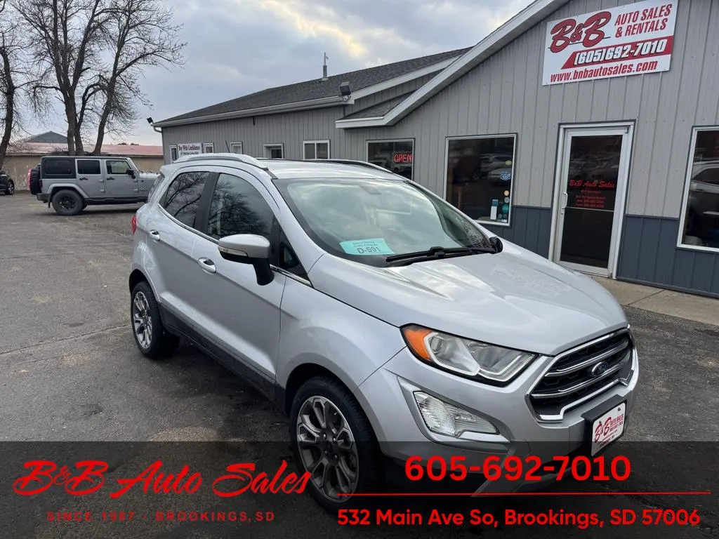 Silver 2020 Ford Ecosport Titanium for sale in Brookings, SD