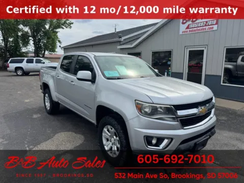 Silver 2016 Chevrolet Colorado 4WD LT for sale in Brookings, SD