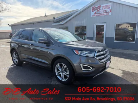 Gray 2018 Ford Edge Titanium for sale in Brookings, SD