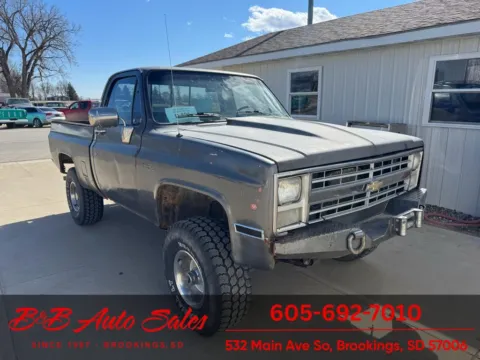 Black 1986 Chevrolet K10 Shortbox 4x4 for sale in Brookings, SD