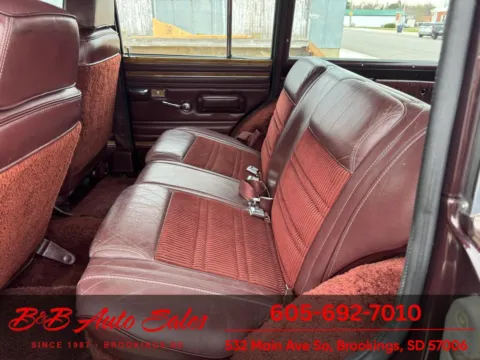 More photos of 1989 Jeep Grand Wagoneer 4WD at B & B Auto Sales, SD