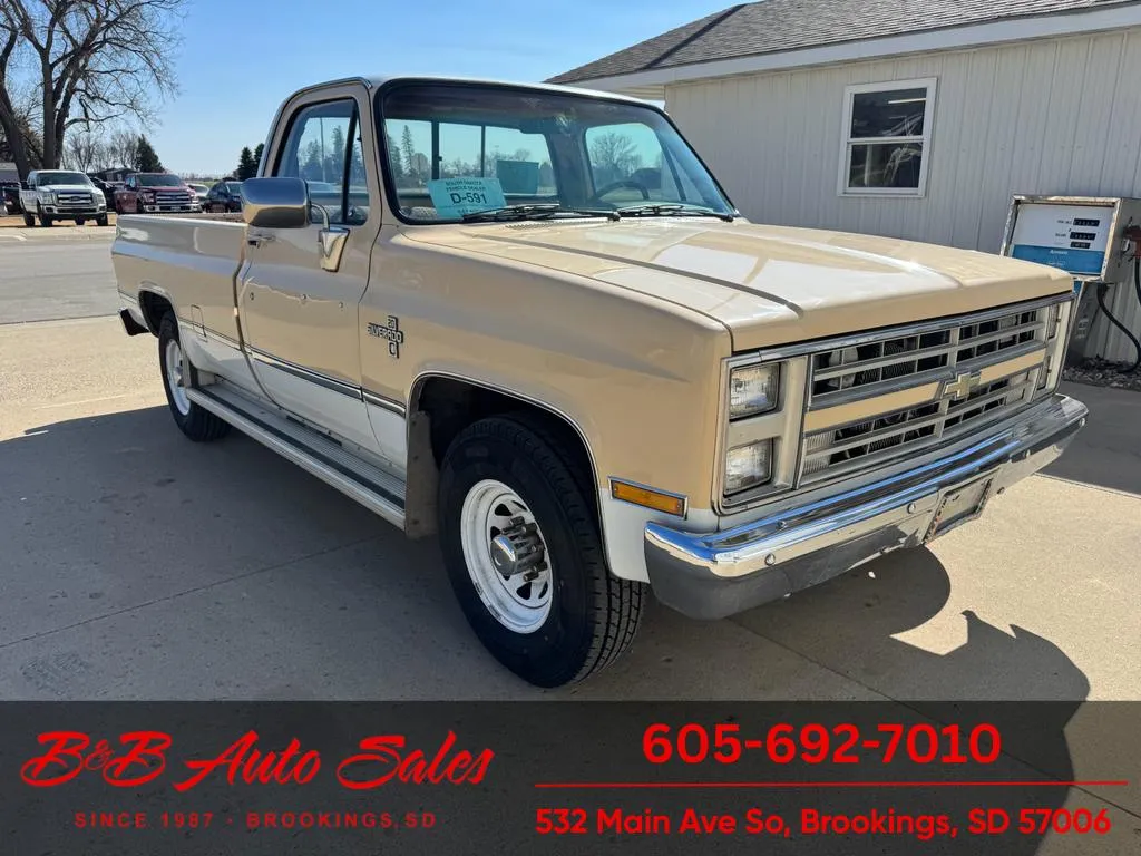 Beige 1987 Chevrolet R20 Silverado for sale in Brookings, SD
