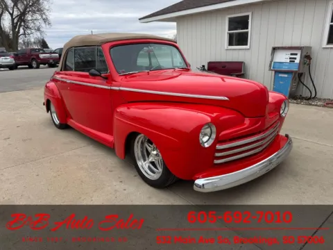 Red 1947 Ford Super Deluxe Streetrod for sale in Brookings, SD