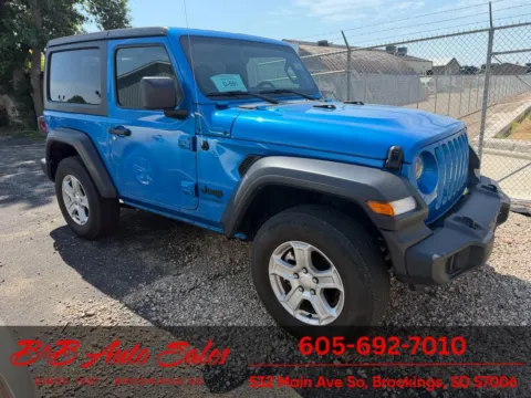 Blue 2022 Jeep Wrangler Sport S for sale in Brookings, SD