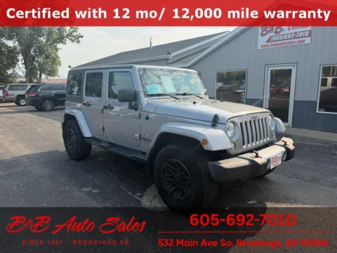 Silver 2016 Jeep Wrangler Sahara for sale in Brookings, SD