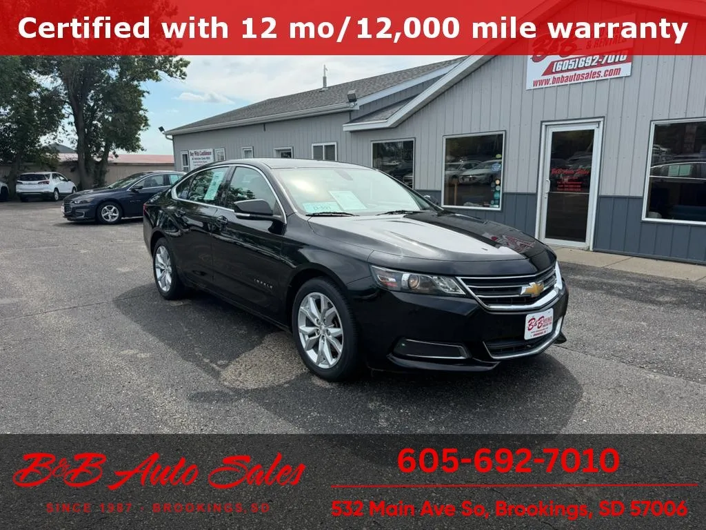 Black 2017 Chevrolet Impala LT for sale in Brookings, SD