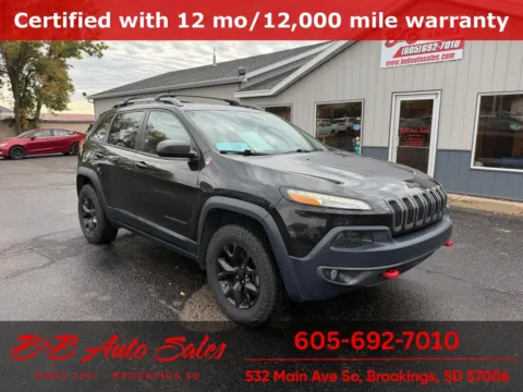 Black 2016 Jeep Cherokee Trailhawk for sale in Brookings, SD