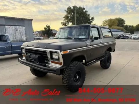 Another view of 1978 Ford Bronco xlt for sale in Brookings, SD at B & B Auto Sales