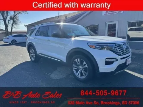 White 2020 Ford Explorer Platinum for sale in Brookings, SD