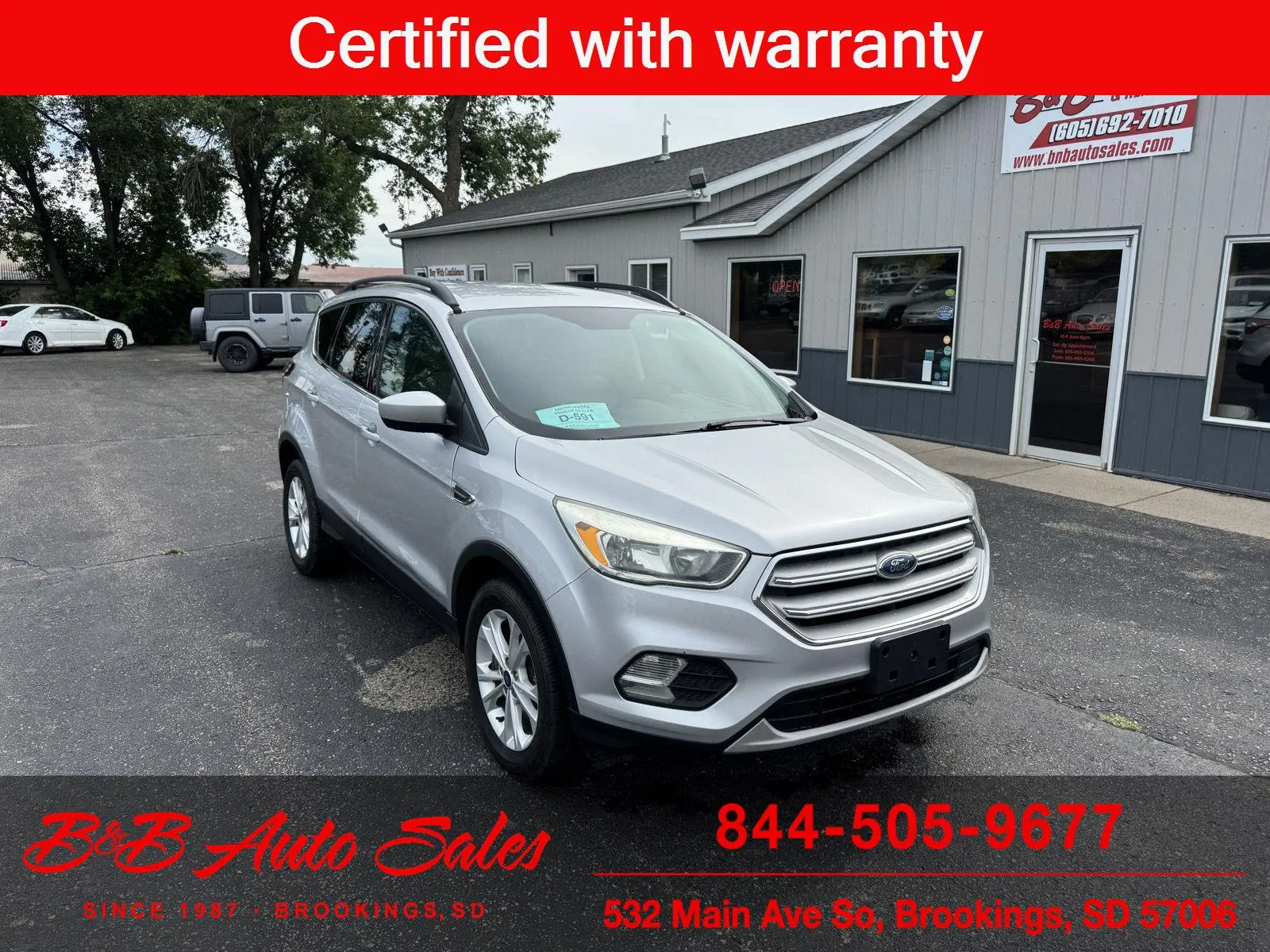 Silver 2018 Ford Escape SE for sale in Brookings, SD