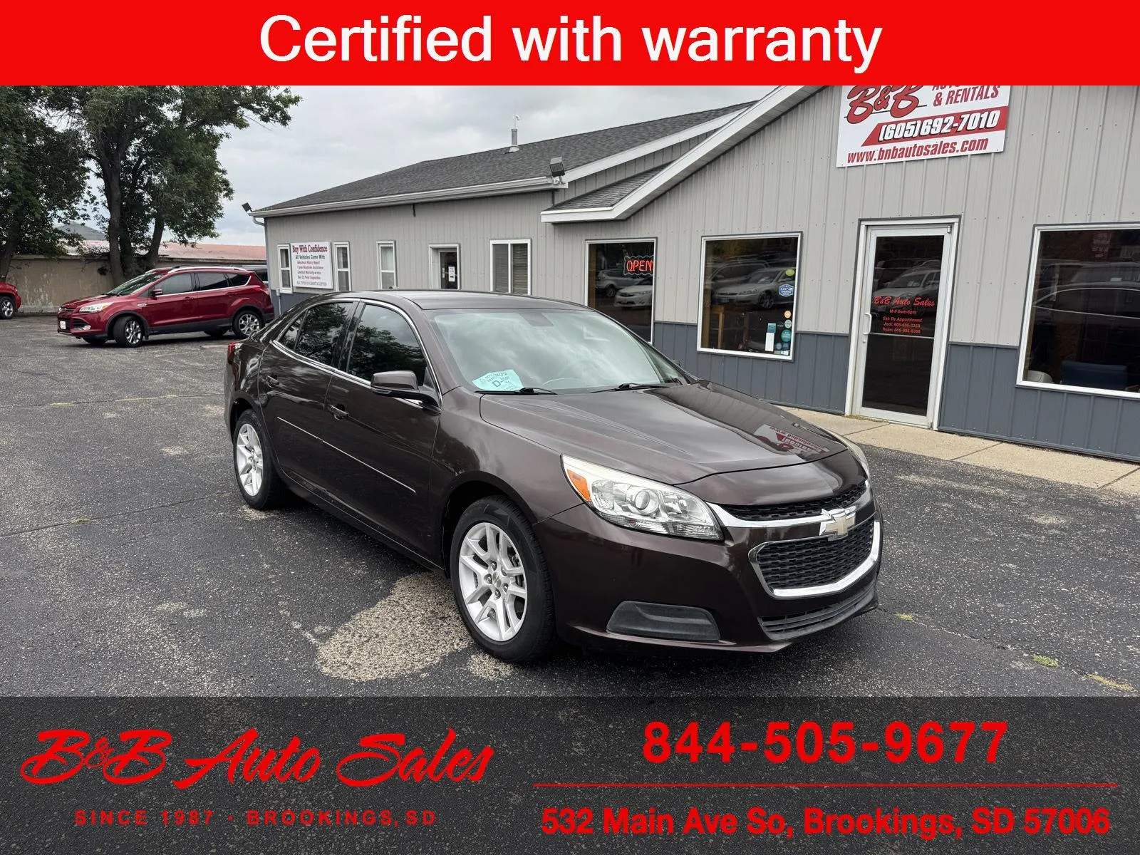 Brown 2015 Chevrolet Malibu LT for sale in Brookings, SD