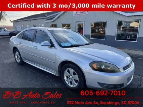 Silver 2010 Chevrolet Impala LT for sale in Brookings, SD