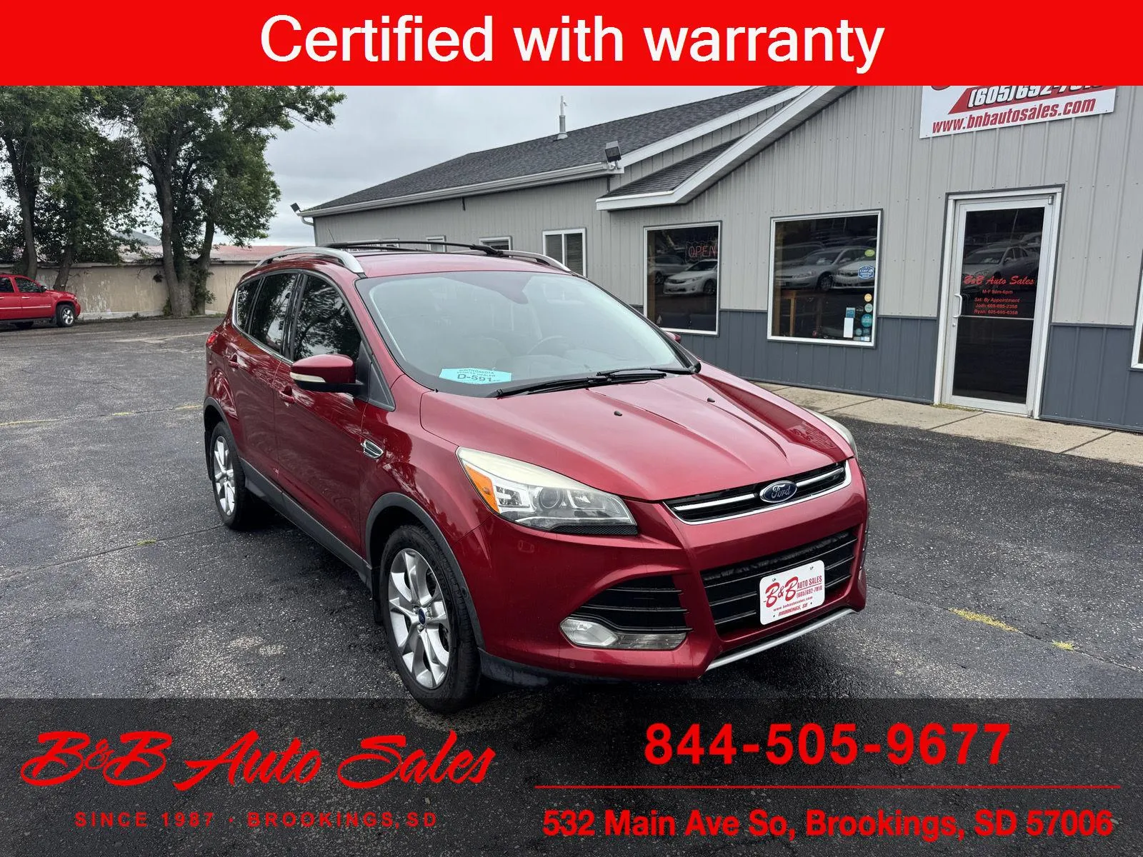 Red 2014 Ford Escape Titanium for sale in Brookings, SD