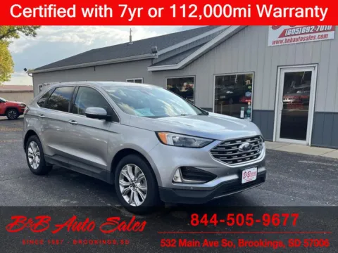 Silver 2022 Ford Edge Titanium for sale in Brookings, SD