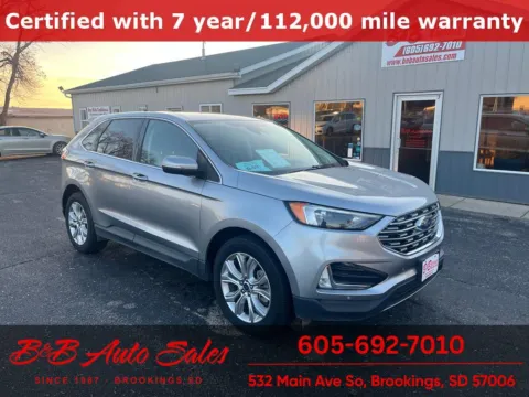 Silver 2022 Ford Edge Titanium for sale in Brookings, SD