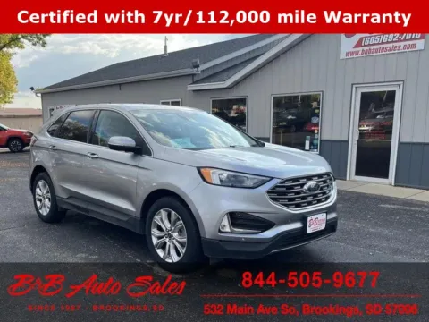 Silver 2022 Ford Edge Titanium for sale in Brookings, SD