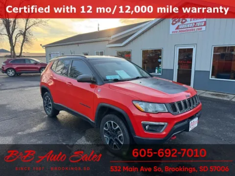 Orange 2018 Jeep Compass Trailhawk for sale in Brookings, SD