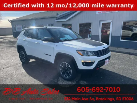 White 2020 Jeep Compass Trailhawk for sale in Brookings, SD