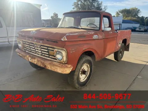 Another view of 1963 Ford F100 4x4 for sale in Brookings, SD at B & B Auto Sales