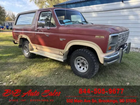 Red 1986 Ford Bronco Eddie Bauer for sale in Brookings, SD