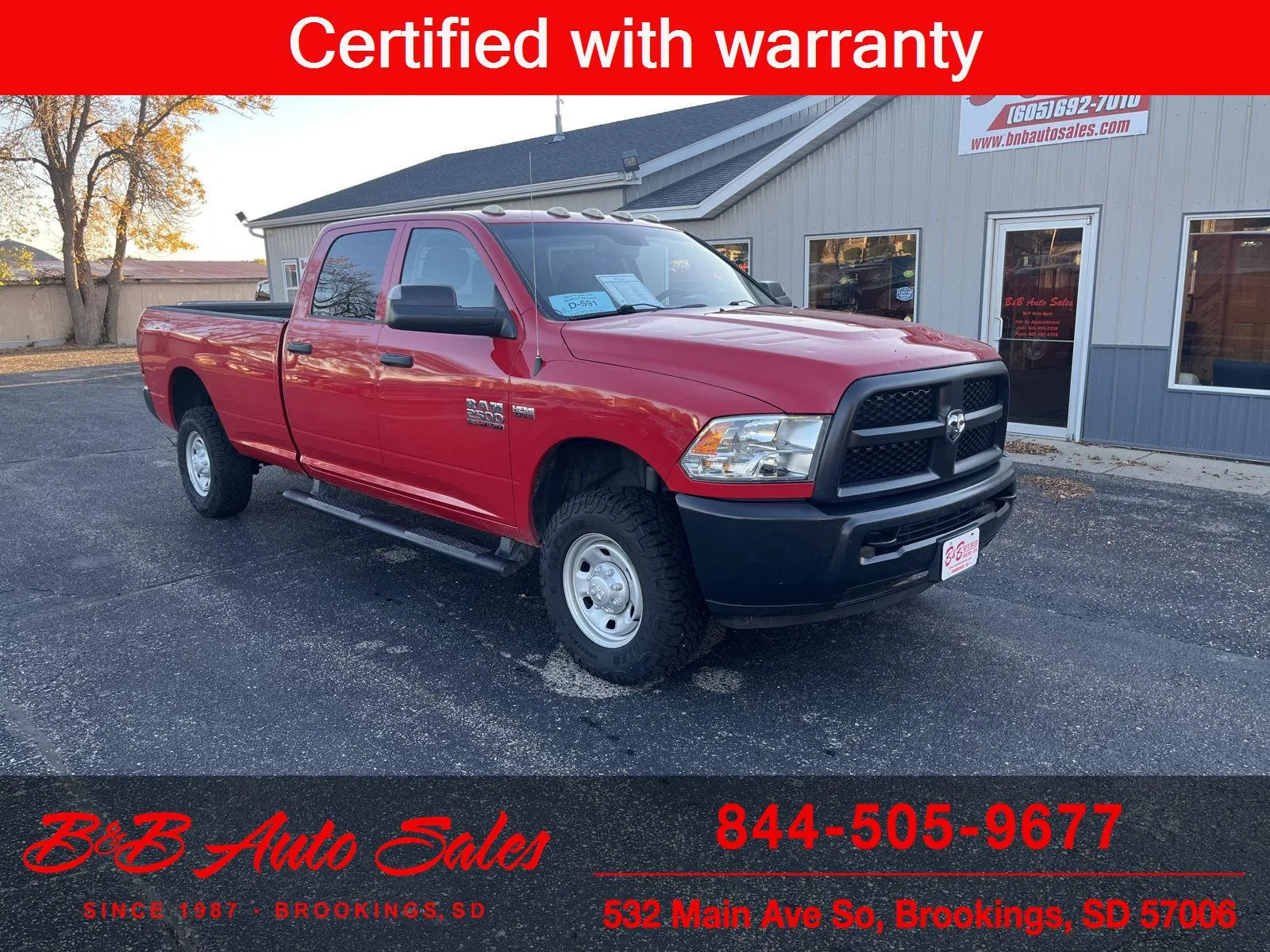 Red 2018 Ram 2500 Tradesman for sale in Brookings, SD