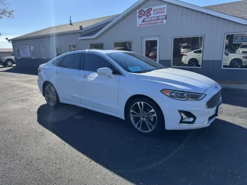White 2019 Ford Fusion Titanium for sale in Brookings, SD