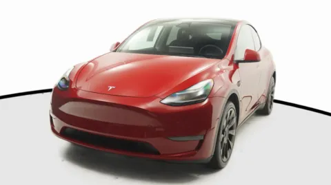 Red 2022 Tesla Model Y Long Range for sale in El Cajon, CA
