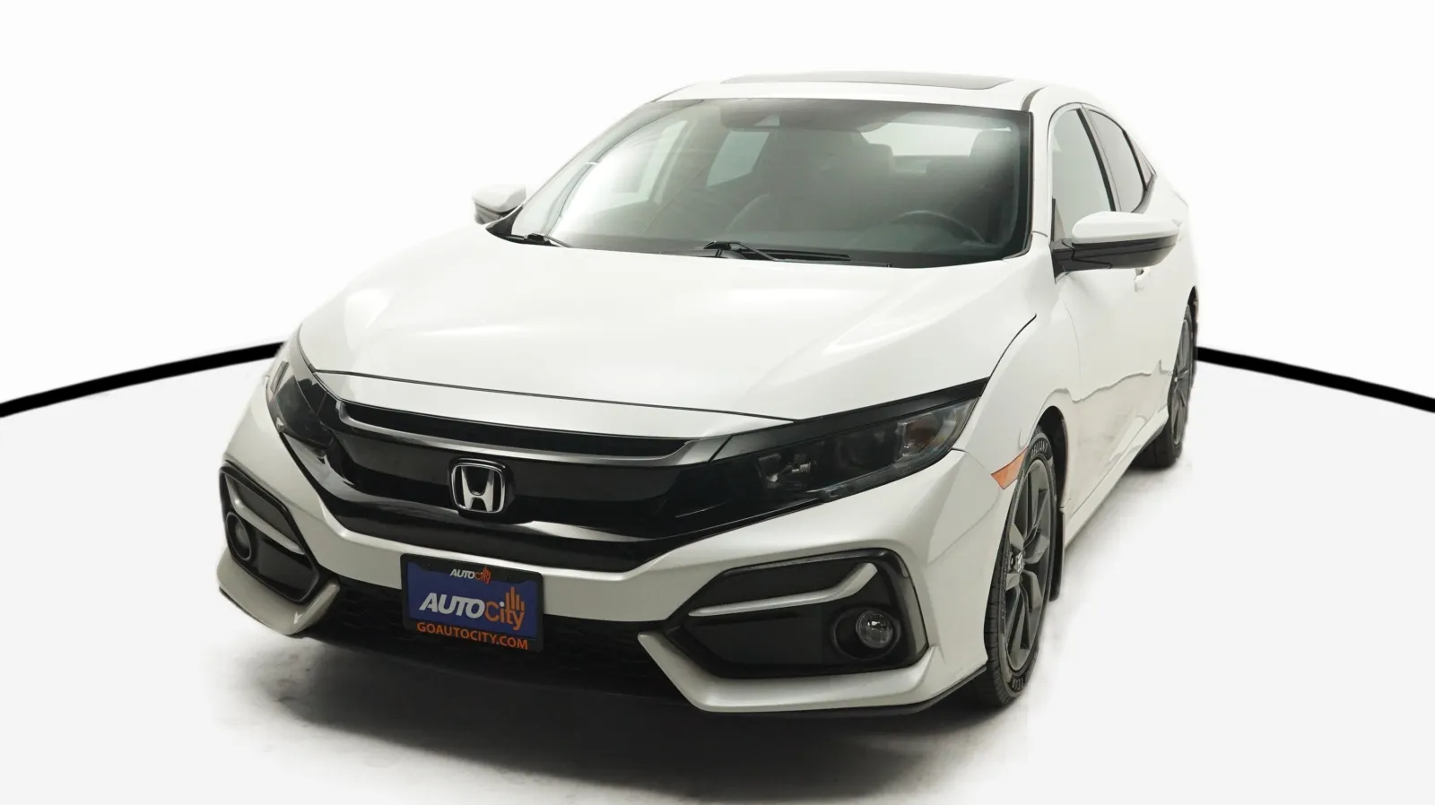 White 2020 Honda Civic Hatchback EX for sale in El Cajon, CA