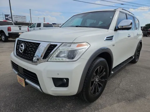 White 2017 Nissan Armada Platinum for sale in Abilene, TX