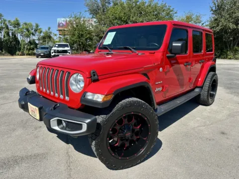 Red 2018 Jeep Wrangler Unlimited Sahara for sale in Abilene, TX