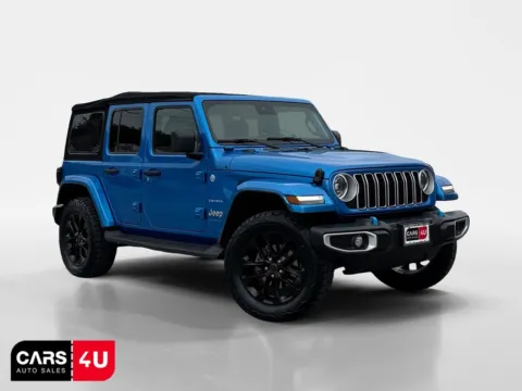 Blue 2024 Jeep Wrangler Sahara 4xe for sale in Knoxville, TN