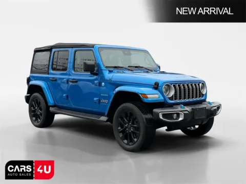 Blue 2024 Jeep Wrangler Sahara 4xe for sale in Knoxville, TN