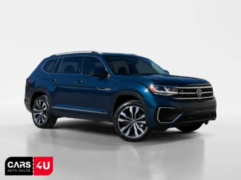 Blue 2022 Volkswagen Atlas 3.6L V6 SEL Premium R-Line for sale in Knoxville, TN