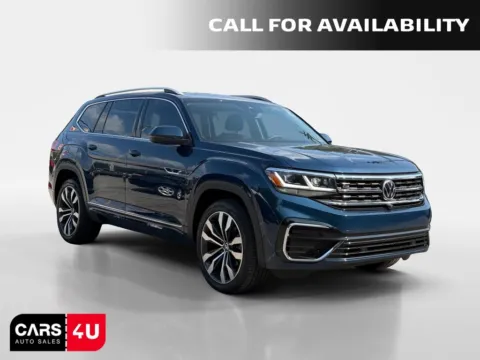 Blue 2022 Volkswagen Atlas 3.6L V6 SEL Premium R-Line for sale in Knoxville, TN