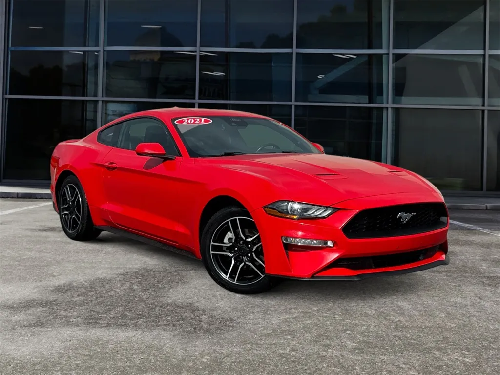 Red 2021 Ford Mustang EcoBoost Premium for sale in Knoxville, TN