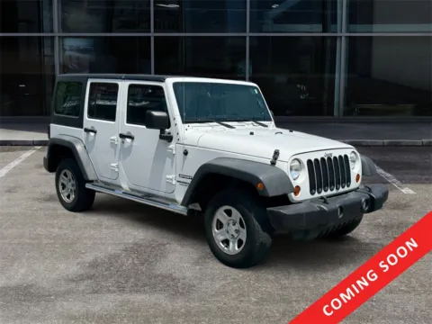 White 2012 Jeep Wrangler Unlimited Sport for sale in Knoxville, TN