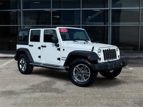 White 2012 Jeep Wrangler Unlimited Sport for sale in Knoxville, TN