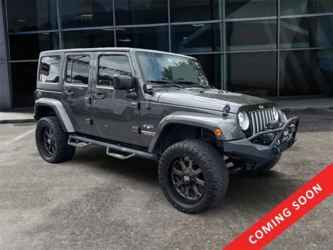 Gray 2017 Jeep Wrangler Unlimited Sahara for sale in Knoxville, TN