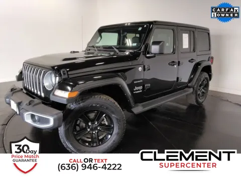 Black 2021 Jeep Wrangler Unlimited Sahara for sale in Saint Charles, MO