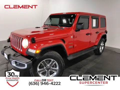 Red 2021 Jeep Wrangler Unlimited Sahara for sale in Saint Charles, MO
