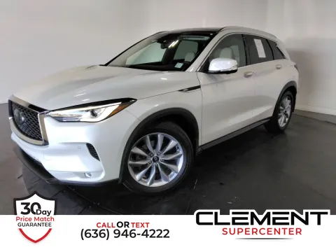 White 2022 INFINITI QX50 ESSENTIAL for sale in Saint Charles, MO