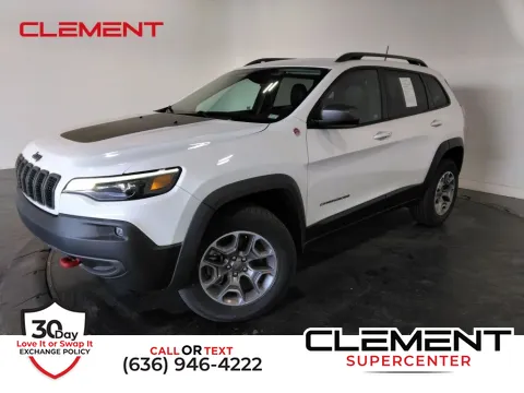White 2021 Jeep Cherokee Trailhawk for sale in Saint Charles, MO