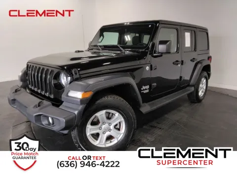 Black 2019 Jeep Wrangler Unlimited Sport for sale in Saint Charles, MO