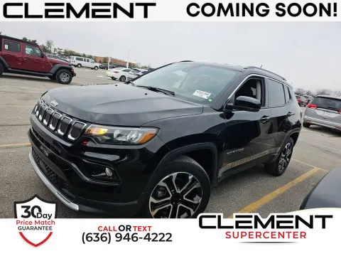 Black 2022 Jeep Compass Limited for sale in Saint Charles, MO