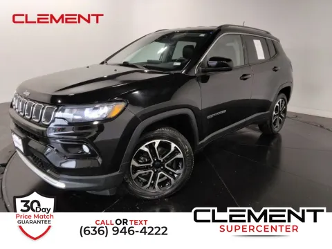 Black 2022 Jeep Compass Limited for sale in Saint Charles, MO