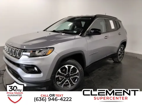 Silver 2022 Jeep Compass Limited for sale in Saint Charles, MO