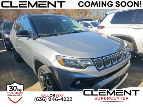 Silver 2022 Jeep Compass Limited for sale in Saint Charles, MO