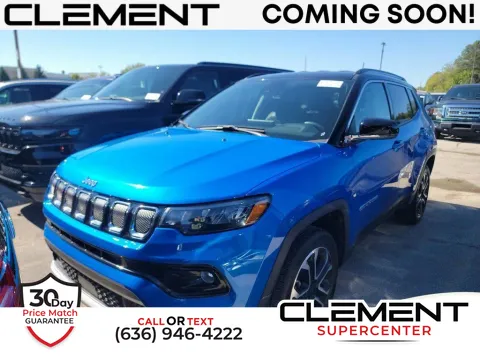 Blue 2022 Jeep Compass Limited for sale in Saint Charles, MO