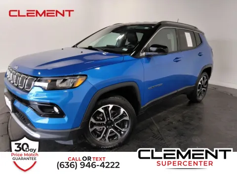 Blue 2022 Jeep Compass Limited for sale in Saint Charles, MO