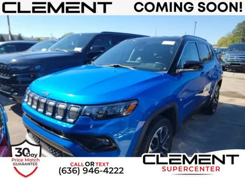 Blue 2022 Jeep Compass Limited for sale in Saint Charles, MO